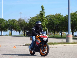 learning to ride a motorcycle