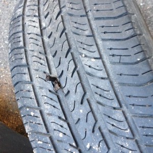 Tire repair done